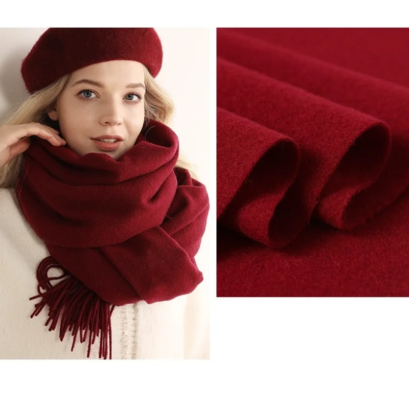 Winter Scarf Cashmere feel Mature Elegant Luxury Brand Shawl Windproof and Warm Women's Scarf 2024 Bufandase Invierno Para Mujer