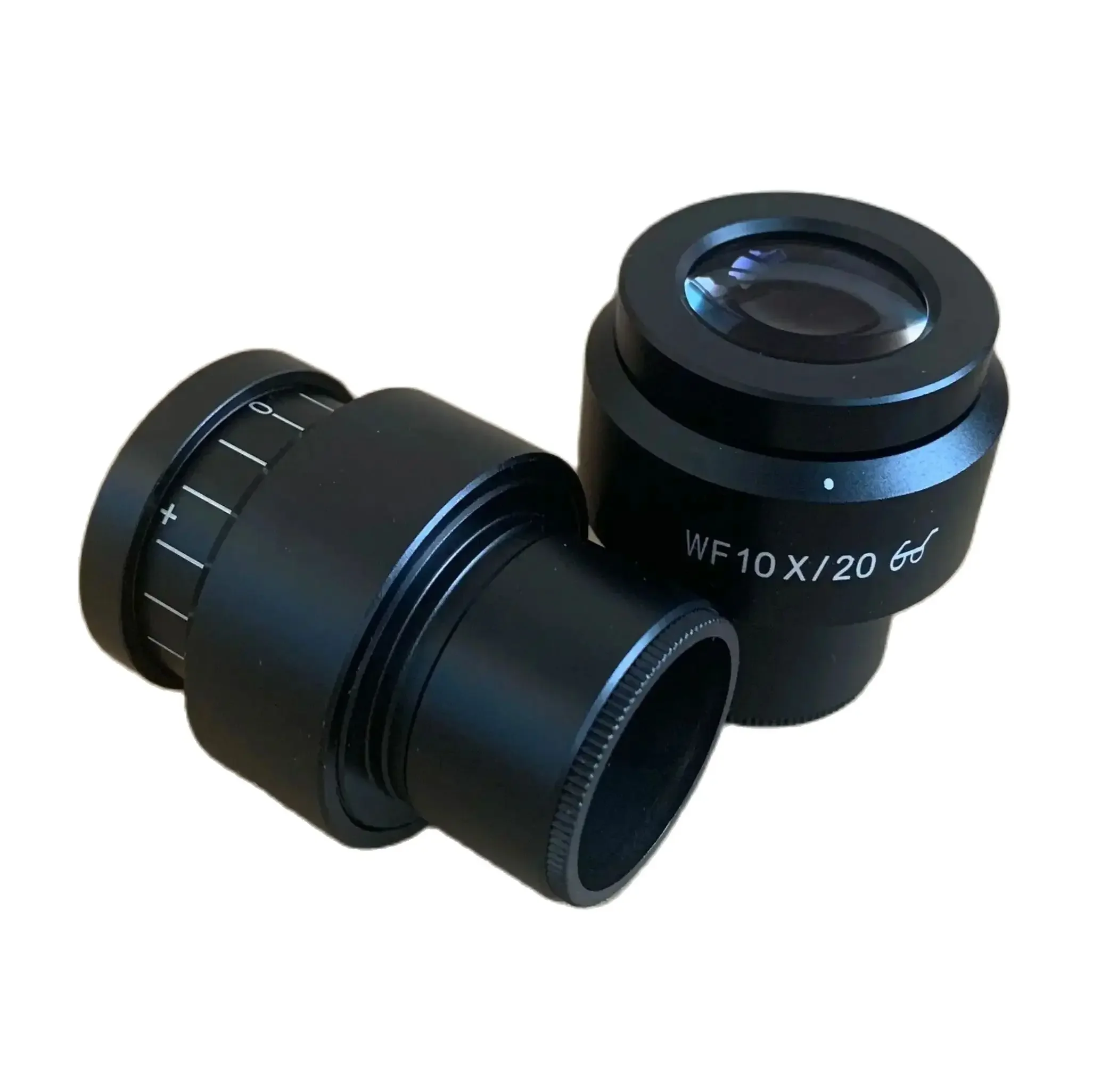 New WF10X/20 Diopter-adjustable Microscope Eyepiece 30mm w/ Crosshair Reticle for Compound Microscope Lab Accessory