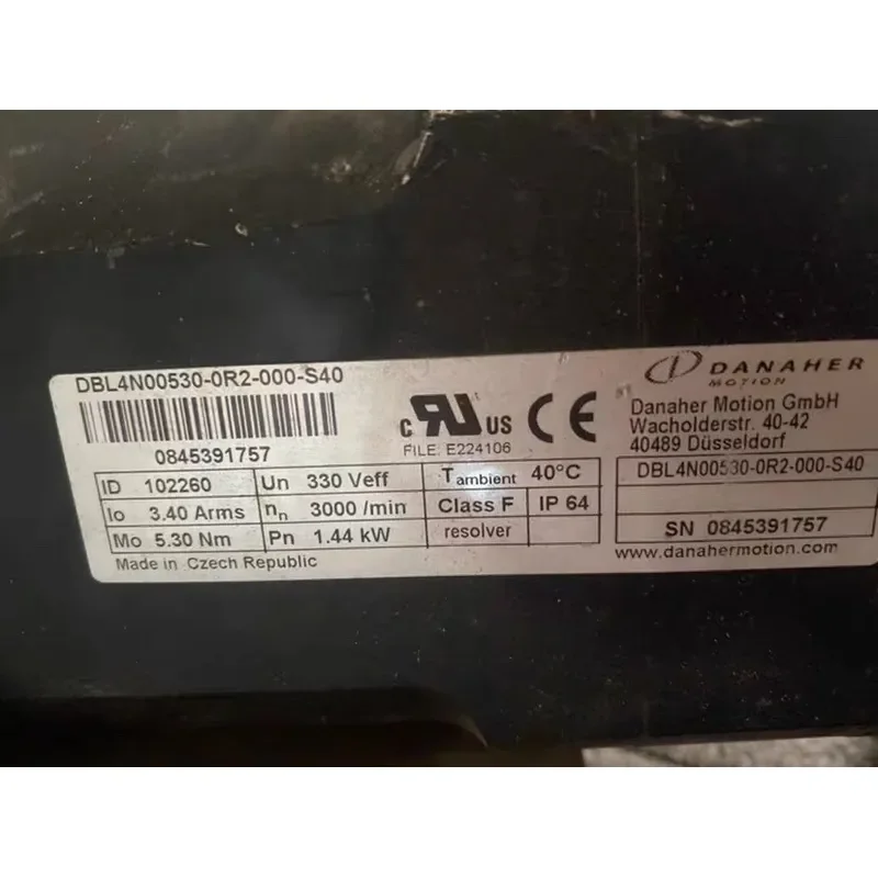 DANAHER Servo Motor DBL4N00530-0R2-000-S40 – Inquiries Welcome