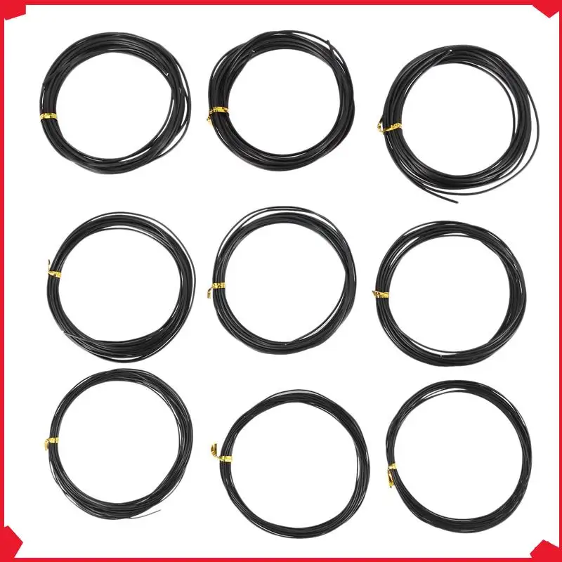 

B17B 45 Rolls Bonsai Wires Anodized Aluminum Bonsai Training Wire With 3 Sizes (1.0 Mm,1.5 Mm,2.0 Mm),Total 147 Feet (Black)
