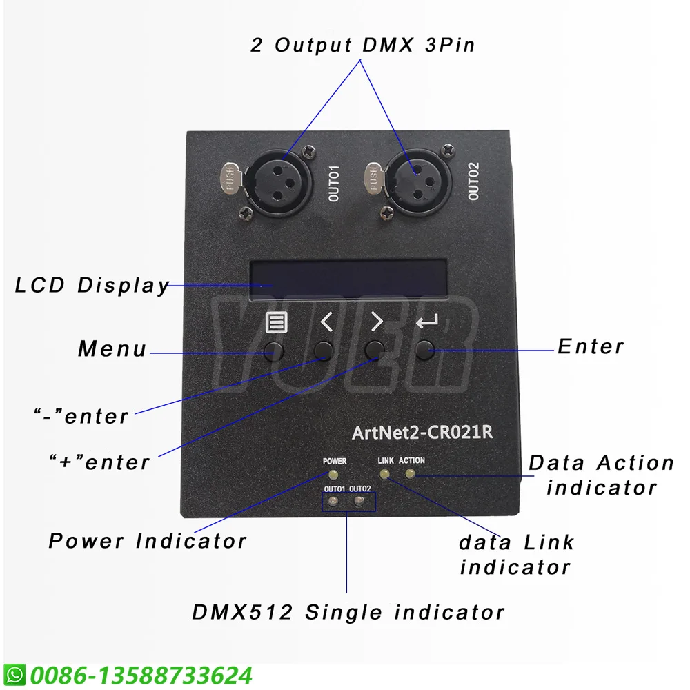 Imagem -03 - Artnet-interface Network Converter Extensão para Titan ma Console Fixado pela Iluminação Light Hook Stage Entrada Saída Saída Dmx512 3pin