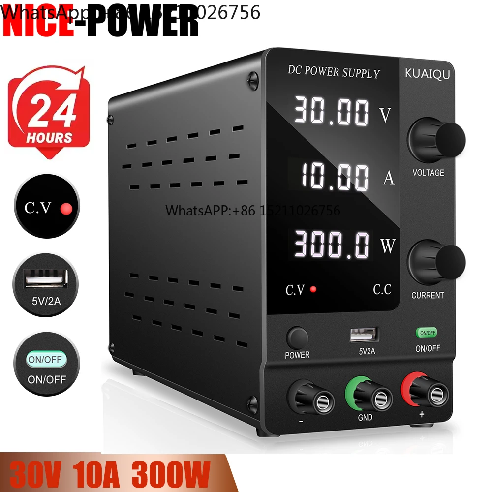 

Цифровой лабораторный источник питания NICE-POWER SPPS-C3010 30В 10А 300Вт для ремонта мобильных устройств, тестирования автомобильных центральных панелей 12В, 5В, 24В