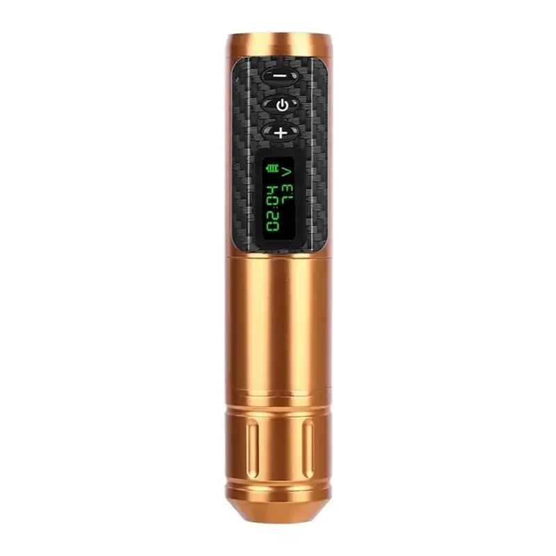 HLZS-Cordless Tattoo Machine Pen Large Capacity Battery Direct Drive Motor Tattoo Portable Power Supply LED Digital Display