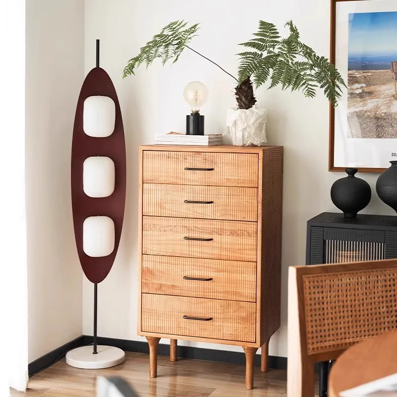 

Nordic style retro chest of drawers old elm living room wall decorative cabinet wabi sandy wind home