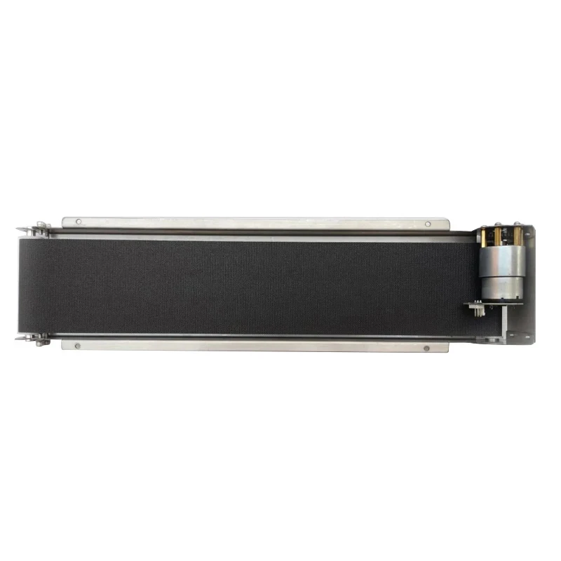 24V Mini Conveyor Belt 460mm Stainless Steel Frame PU Belt Vending Machine Automatic Track Cargo Channel No Power Supply