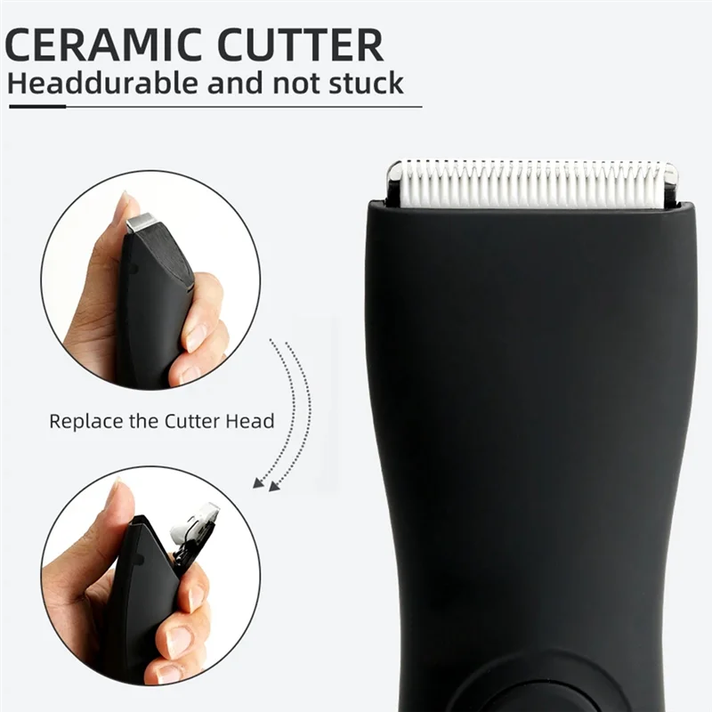 X17A 2025 جديد-بيكيني المتقلب للرجال النساء مزيل شعر الجسم الفخذ والجسم ماكينة حلاقة أداة تهذيب الجسم للرجال الكرة ماكينة حلاقة اللحية