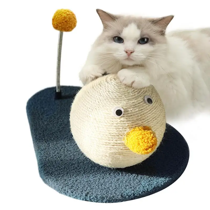 

Cat Scratcher Toy Sisal Kitten Scratcher Board Stable And Safe Duck-Shaped Design Scratcher Toy With For Home Pet Comfort