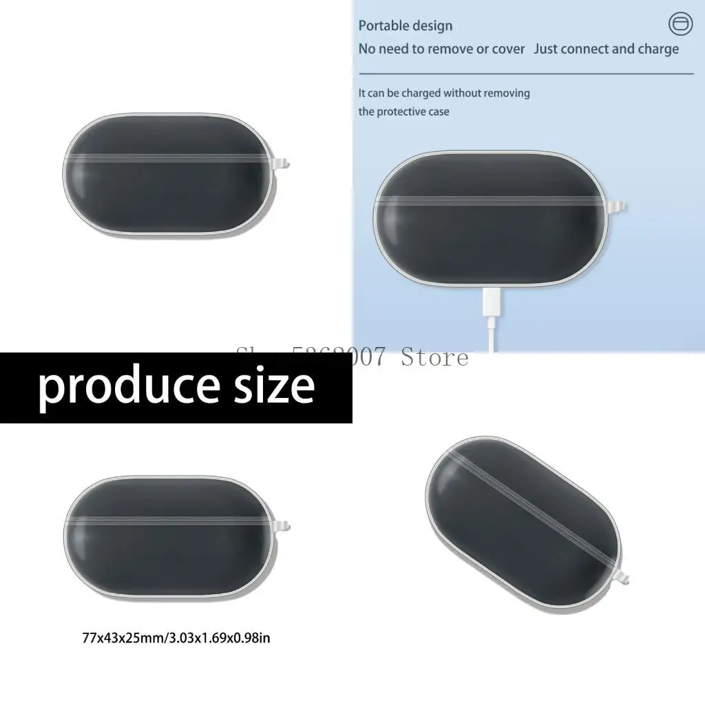 イヤホンソフトTPUショックプルーフシェル柔軟な洗えるスリーブスキンケースAM-TW02 40JB