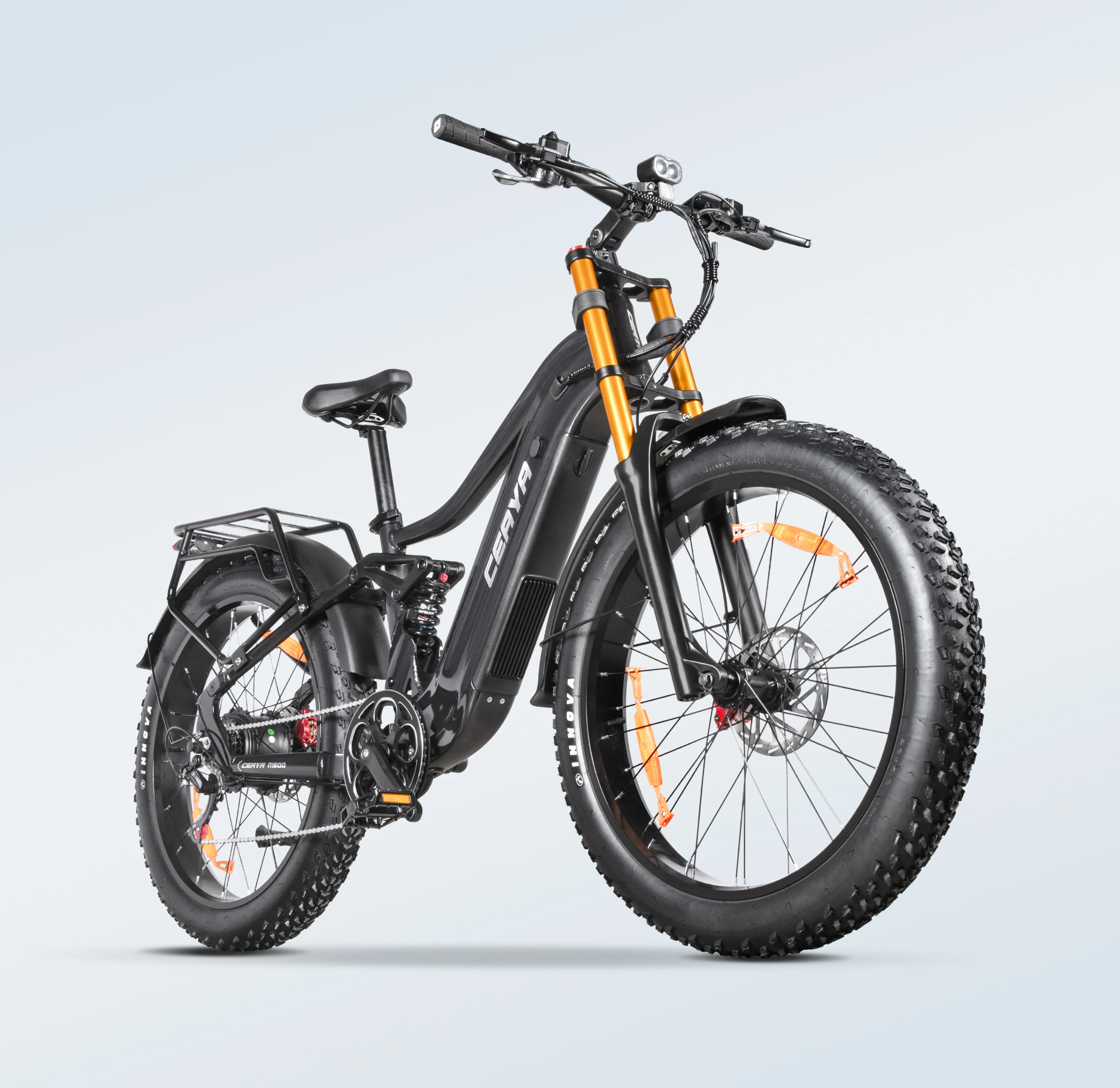 Elektrofahrrad mit Drehmomentsensor, Elektro-Mountainbike, 48V 20AH Akku, eBIKE CEAYA M500, Elektrofahrrad mit 7 Gängen, City-Ebike, hydraulische Bremse, Bremslicht, Vollfederung, EBIKE