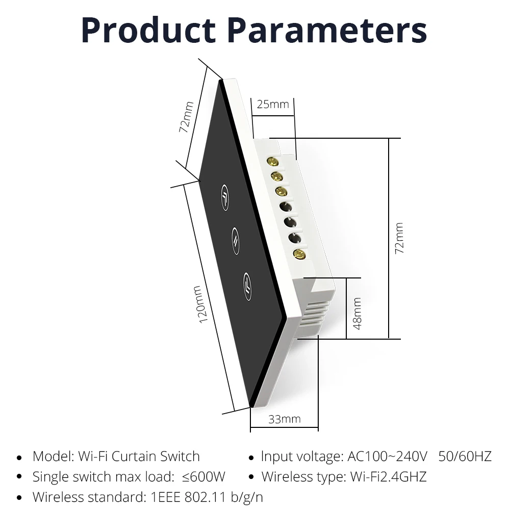 Zemismart WiFi الذكية الستار التبديل الأسطوانة الظل المحرك الجدار التبديل الذكية الحياة الحد الإعداد أليكسا جوجل المنزل اللمس أسود أبيض