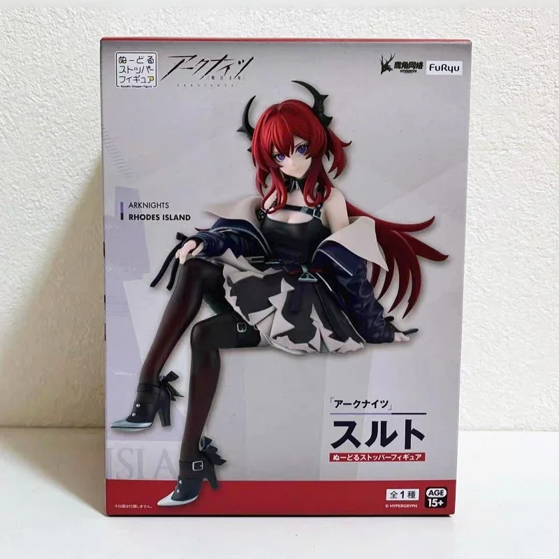 

Оригинальная фигурка Furyu Noodle Stopper с предварительной покраской, Arknights Surtr, высота 15 см, модель для гаражного кита, декоративная игровая фигурка, подарок