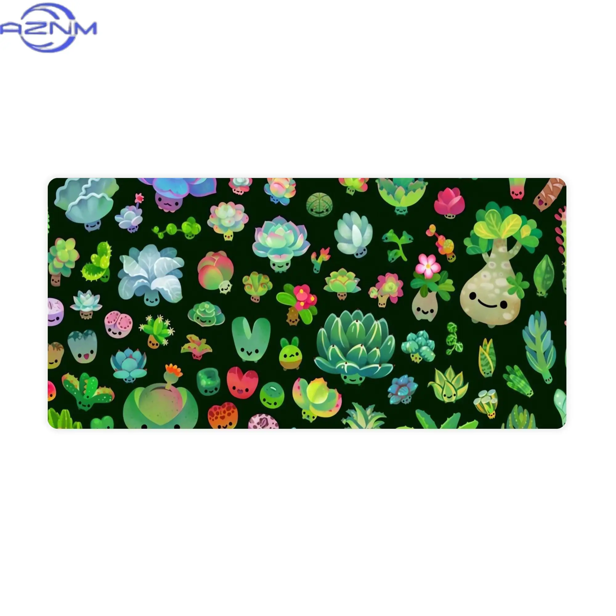Baby Succulents Mix (darl) Abstract Art Desk Mat for Creative Professionals - Turn Your Workspace Into a  Gallery