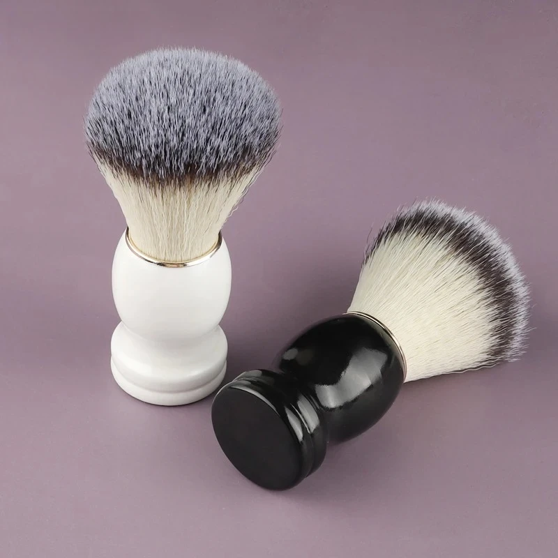 Beard Shaving Brush Makeup brushes 1pcs Plastic handle Bristle Hair Salon Barber Soap Foam Shave Men Facial Cleaning Tools