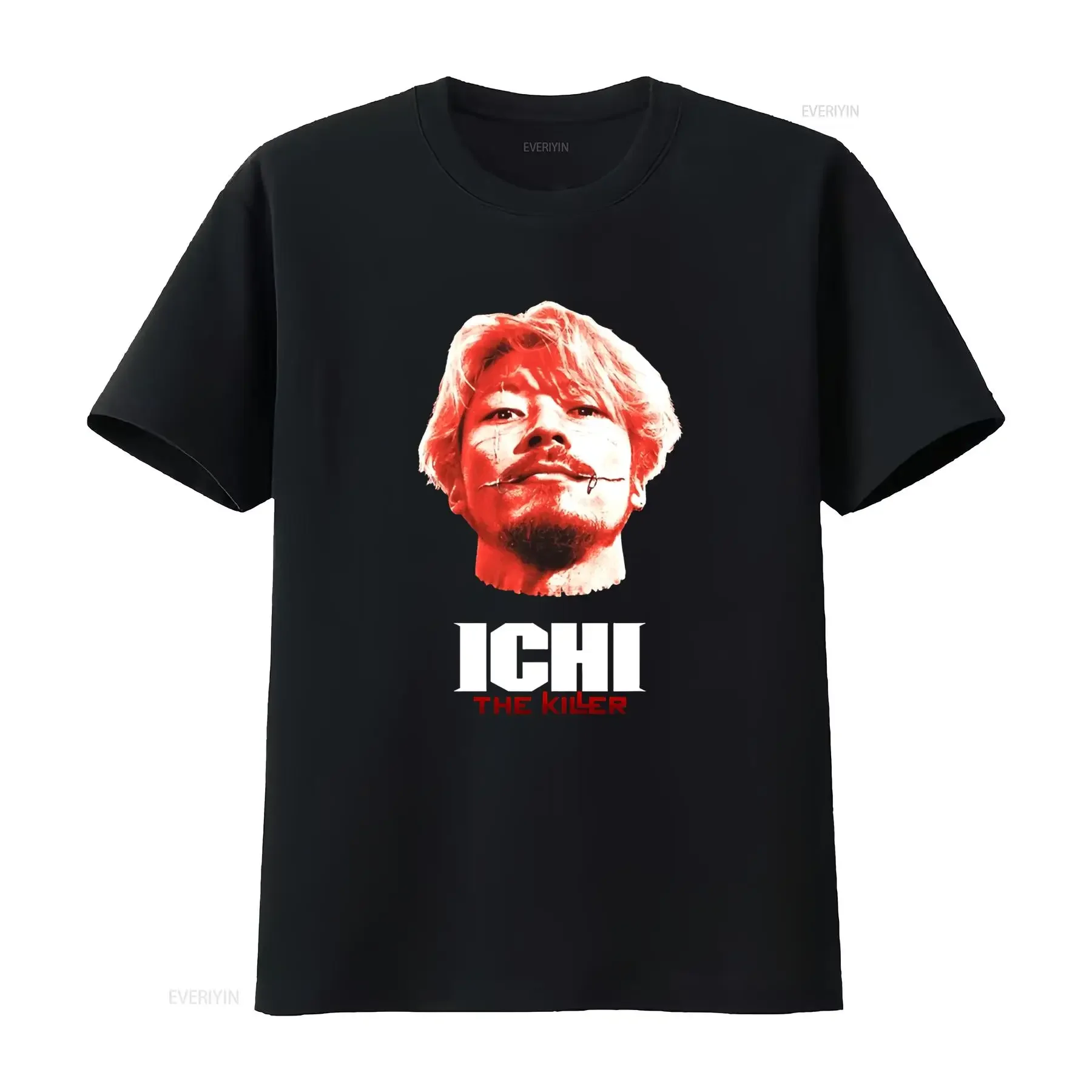 Ichi The Killer Japanese Movie Fan T Shirt Unique Design for Lovers vintage Washed streetwear homme Slightly