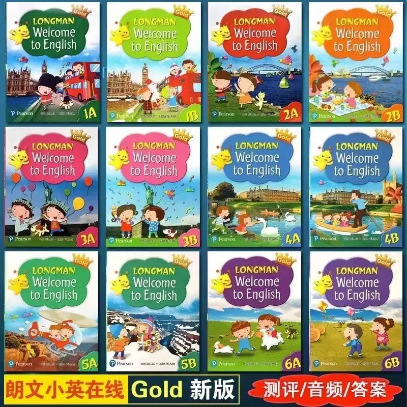 60 BOOKS 2023 New Edition of Hong Kong Longman Primary School English Textbook Welcome To English 1-6AB with Workbook