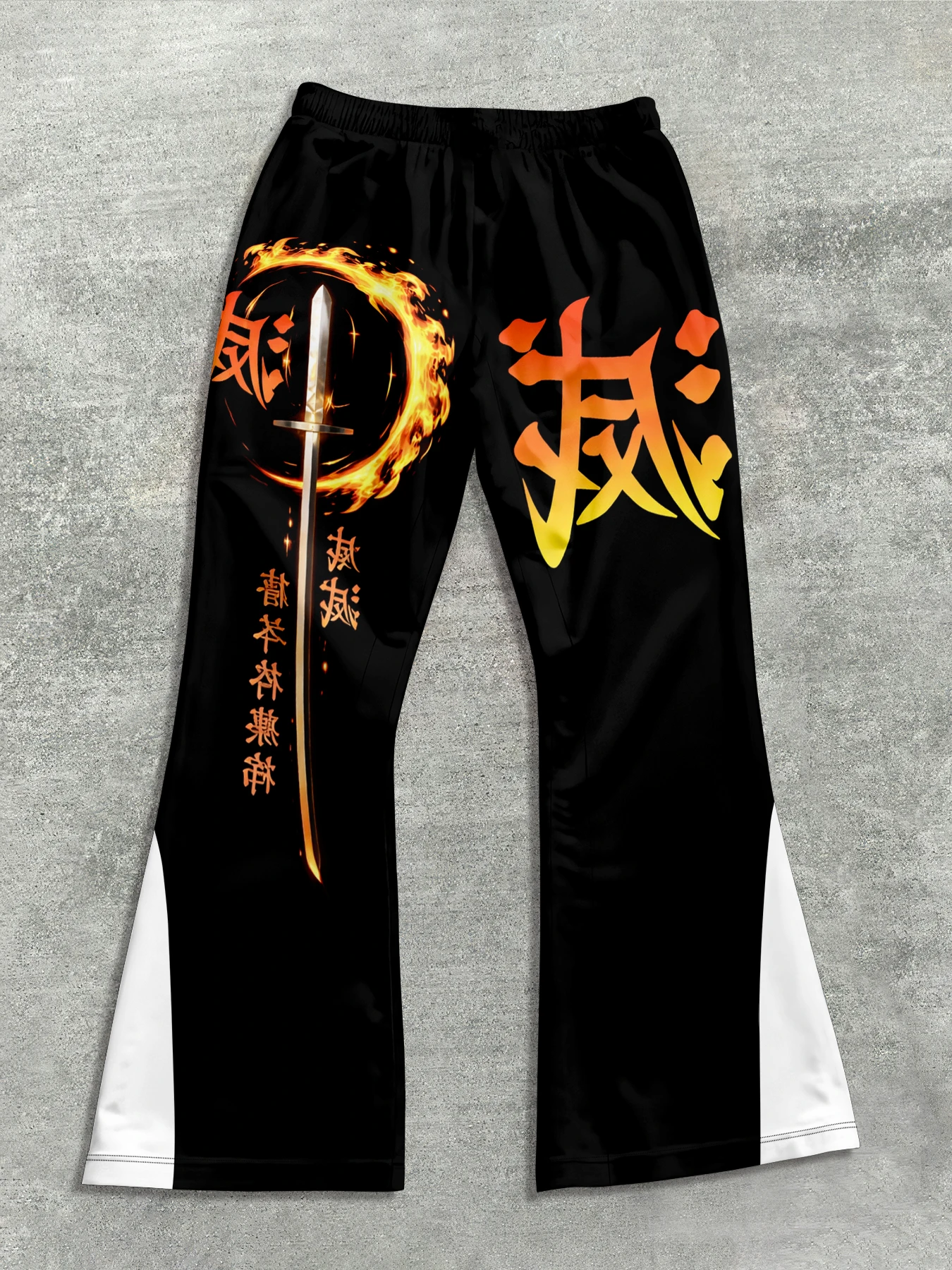 Y2k Flared Pants Men Loose 3D Print Trousers Casual Sweatpants Mid Waist Sporty Female Clothes Streetwear Hip Hop Vintage Pants - view 4