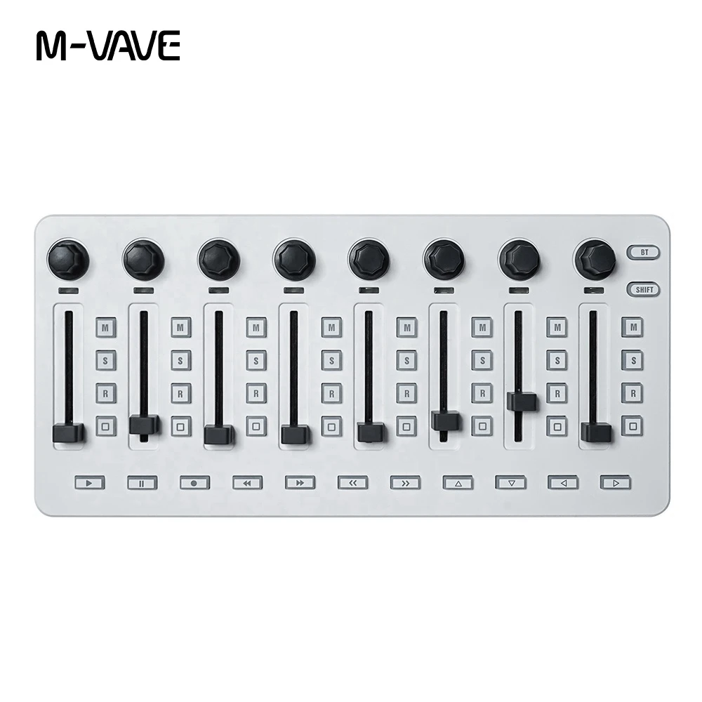 M-VAVE SMC-Mixer Wireless MIDI Controller Mixing Console 8 Encoder Software Control for Windows/Mac/Ios/Android