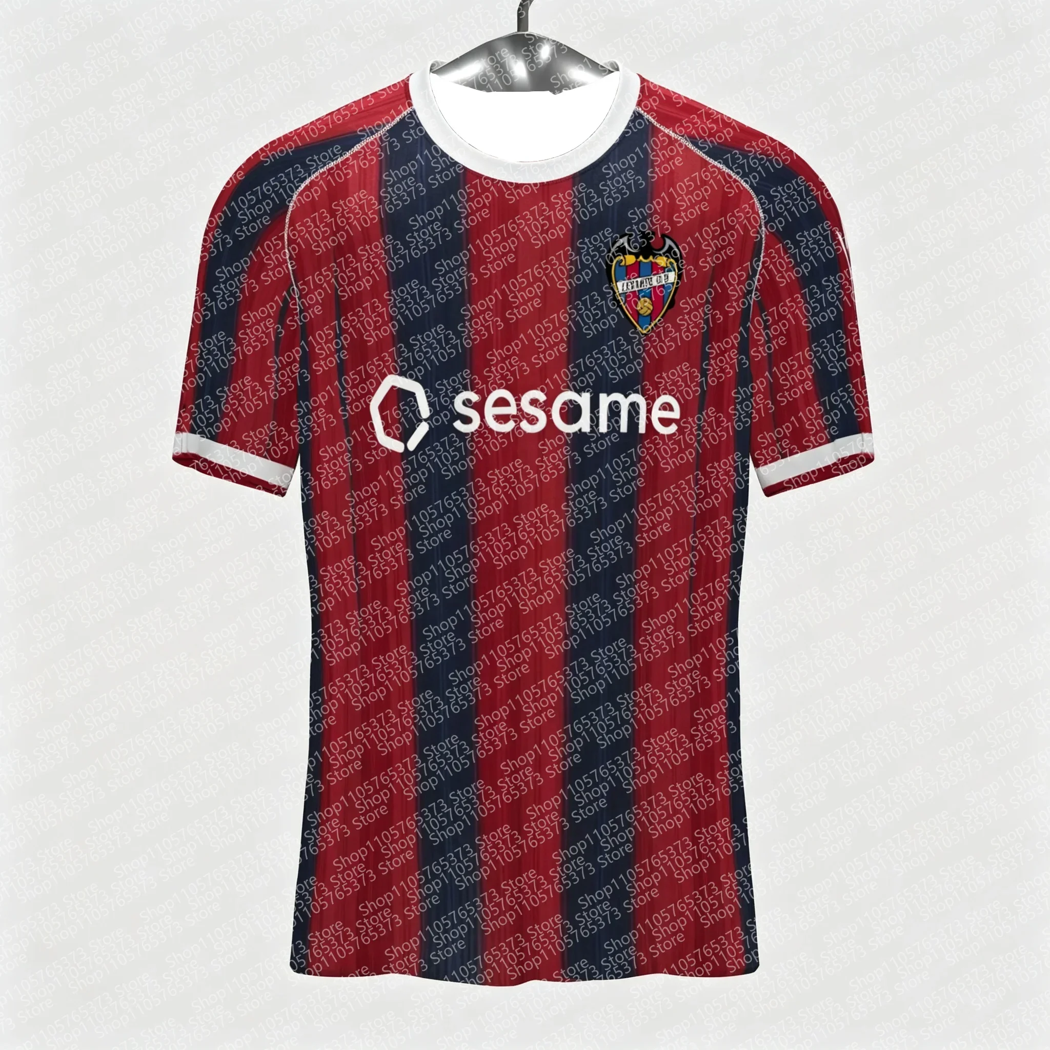 26-27 Unisex Levante Heimtrikot 3D-Gedrucktes Kurzarm-Sporttrikot Komfortables T-Shirt für Erwachsene, Familie und Kinder – Detail 5