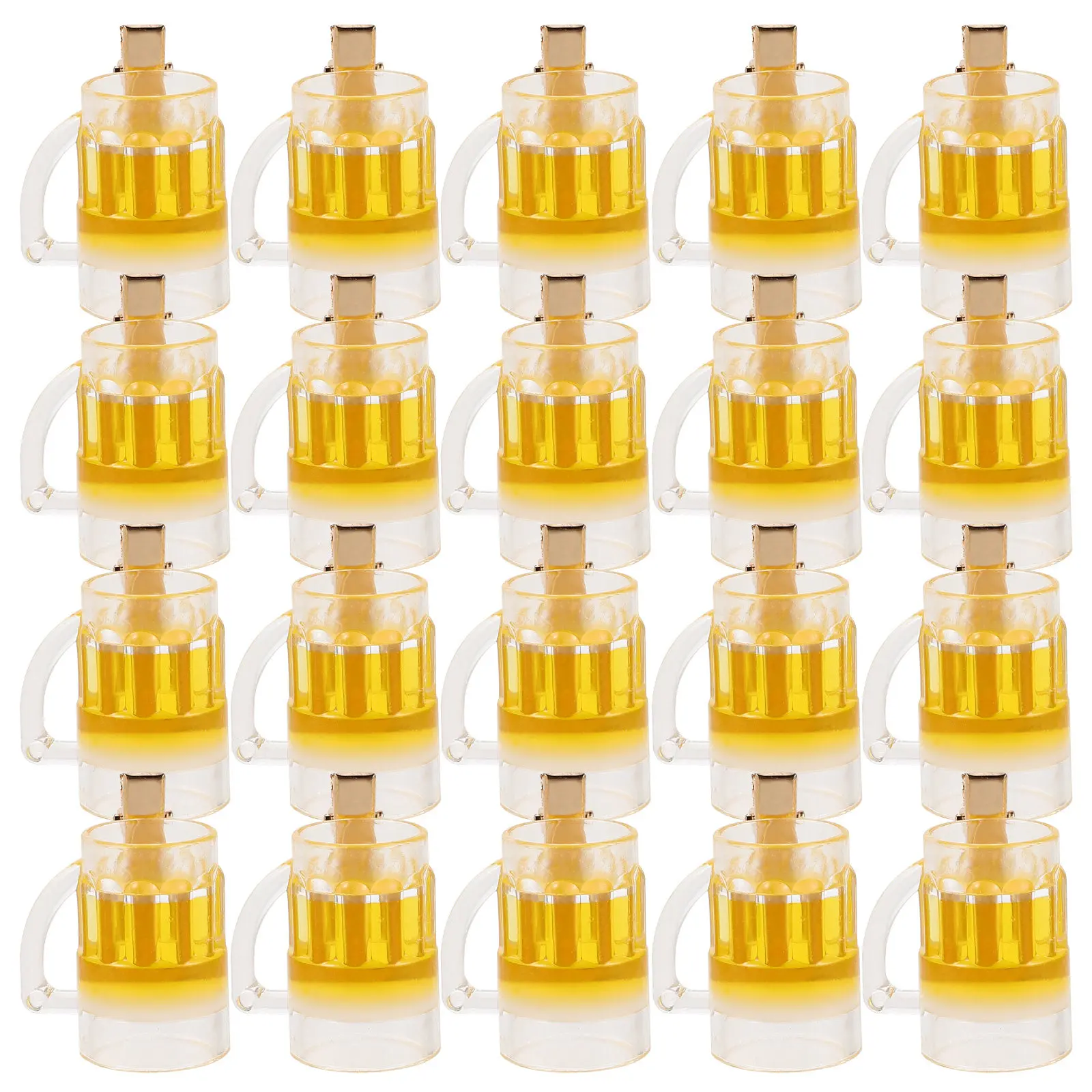 

20Pcs Kawaii Beer Mug Hair Clips Novelty Fun Hair Accessories for Women Cute Small Clips for Girls Decorative Barrettes