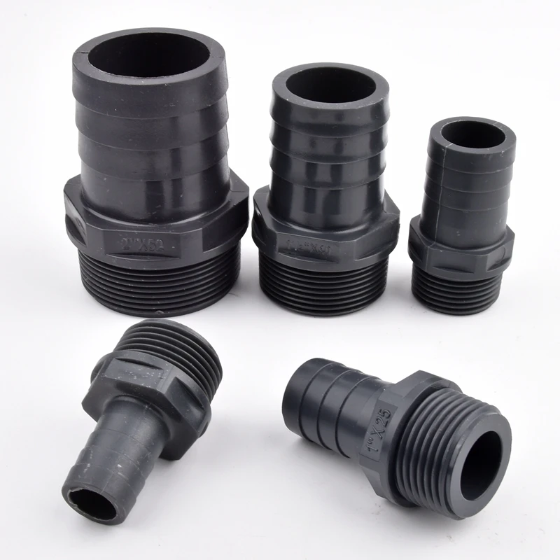 حجم كبير O.D 16 ~ 50 مللي متر إلى 1 "~ 2" ذكر الموضوع معبد موصل خرطوم حديقة محول أنابيب الري خرطوم لينة المشتركة اكسسوارات