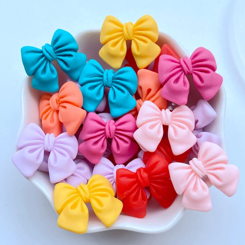 10/20Pcs New Cute Cartoon Mini Bow Series Flat Back Resin Scrapbooking DIY Jewelry Craft Decoration Accessories