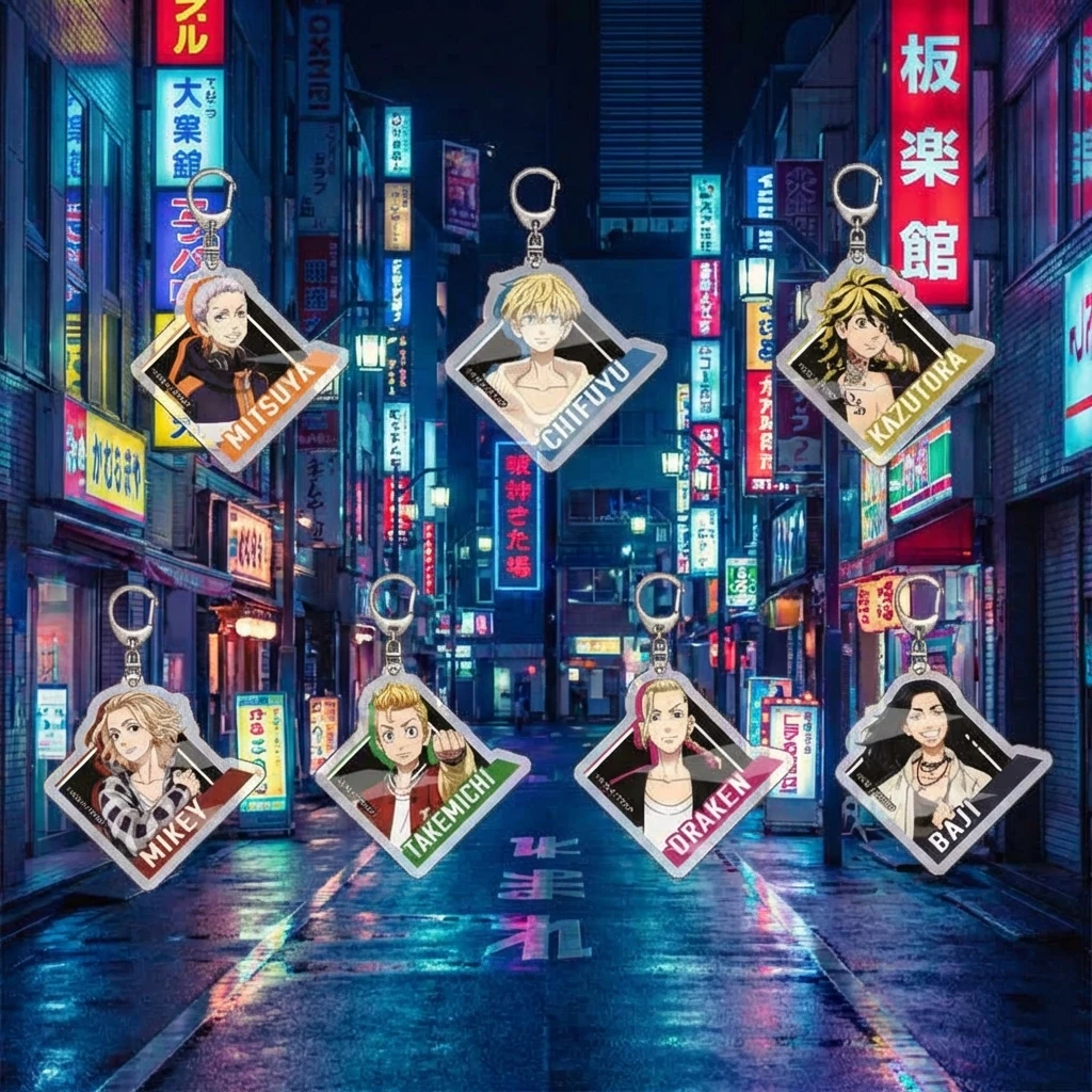 

Acrylic Keychain Anime Tokyo Revengers Sano Manjiro Hanagaki Takemoto Anime Pendant Custom Anime Keychain Anime Merchandise