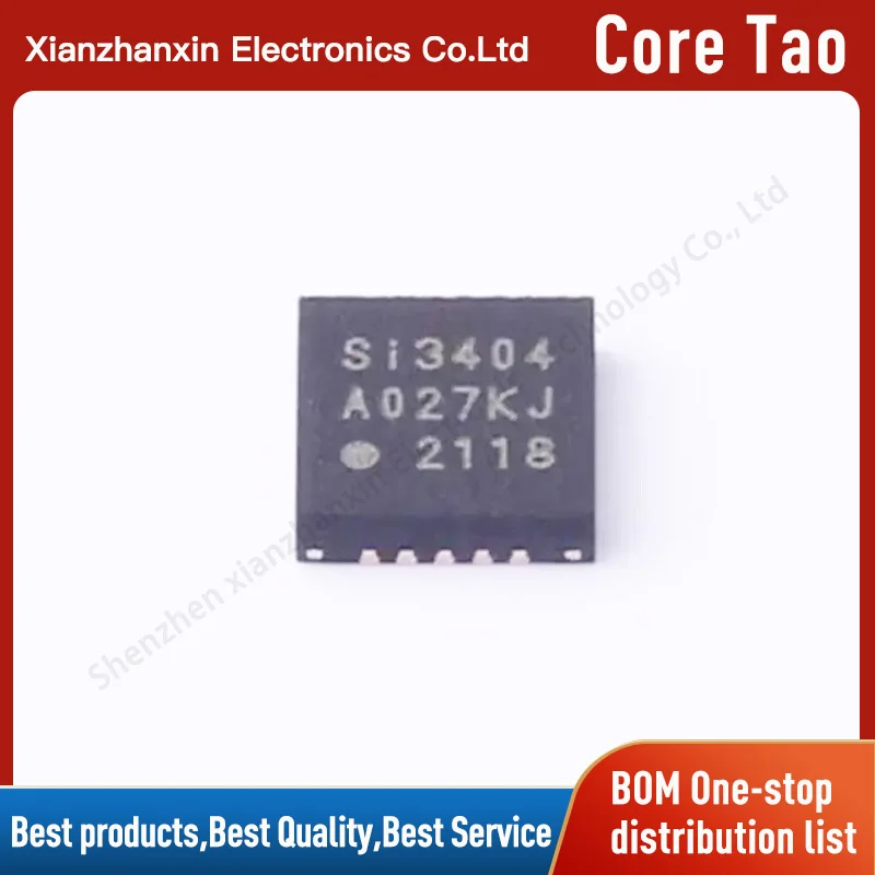 

5pcs/lot SI3404-A-GMR Screen printing SI3404 QFN20 Power supply PoE Ethernet control chip