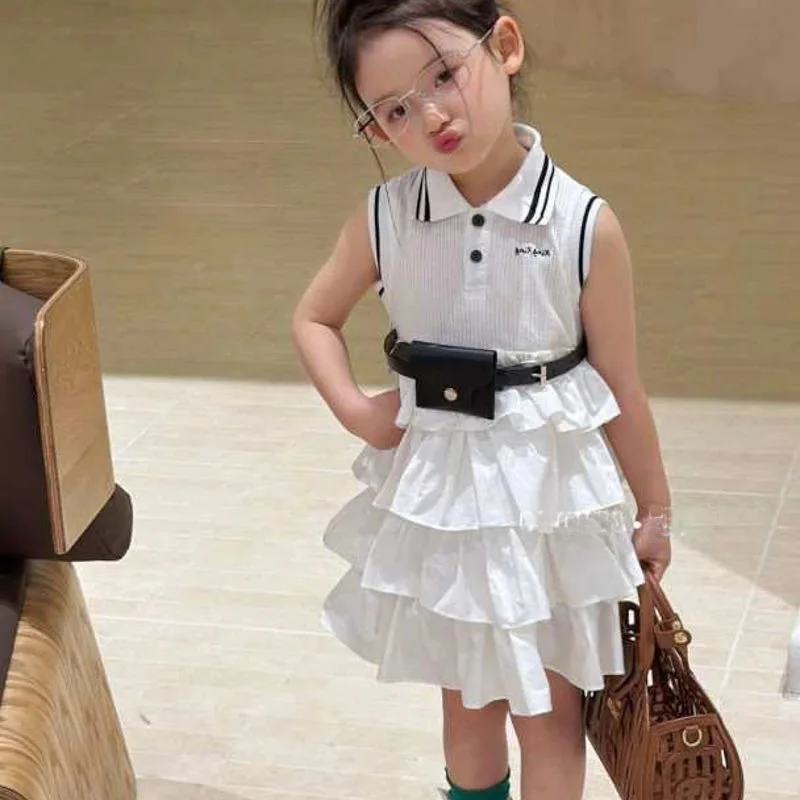 

Girls Casual Dresses Adorable children kids toddler summer dress new style thin fashionable baby girls