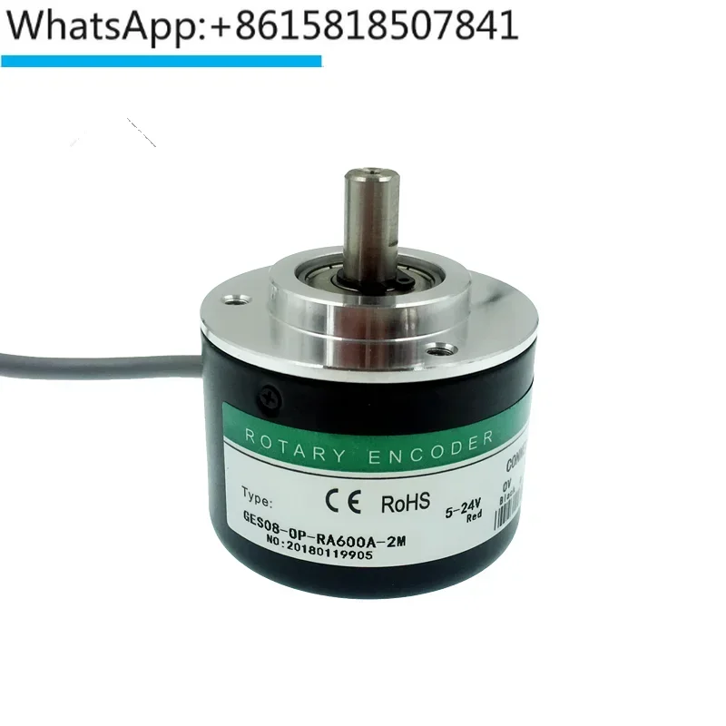 Large torque photoelectric incremental encoder outer diameter 50 shaft diameter 8mm 5008 5208 100-600 pulse AB phase