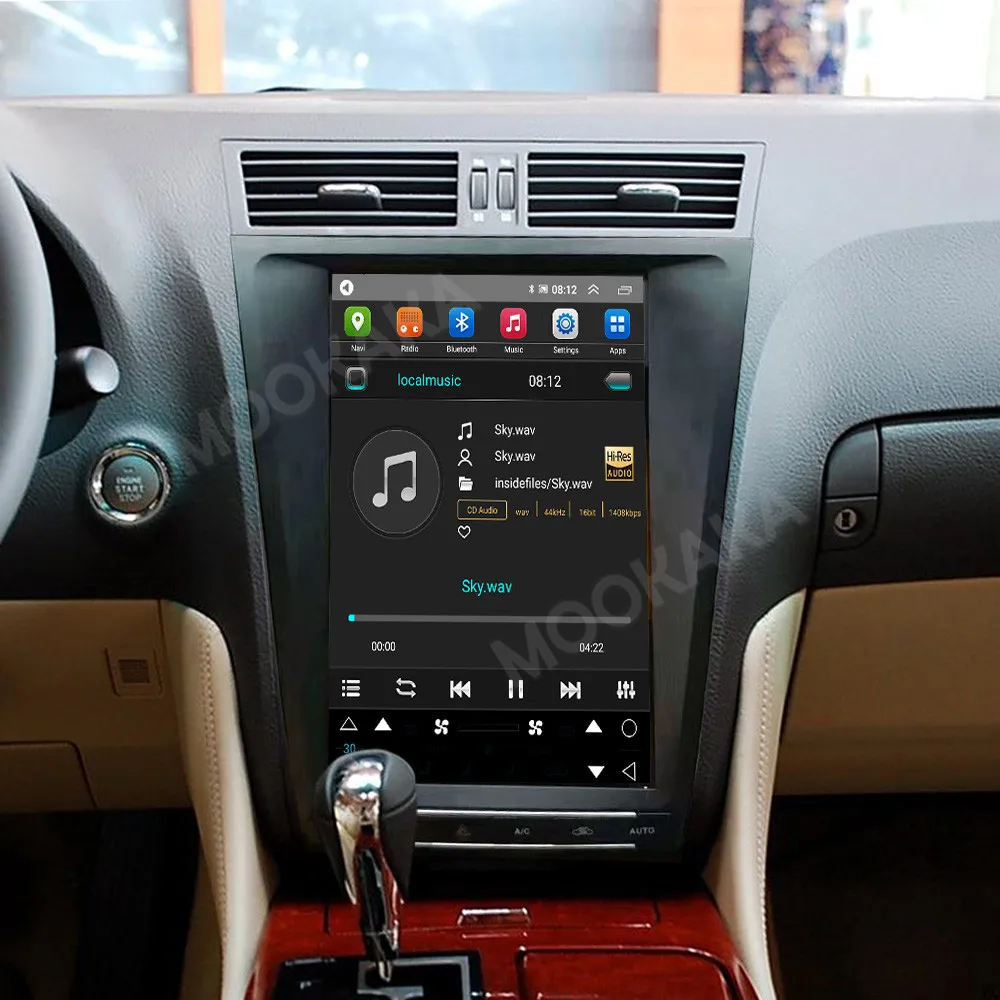 12.1 Inch Android 13 CARPLAY Car Radio Player For Lexus GS GS200 GS300 GS350 GS450 GS460 2005~2011 Car Multimedia GPS Navigation