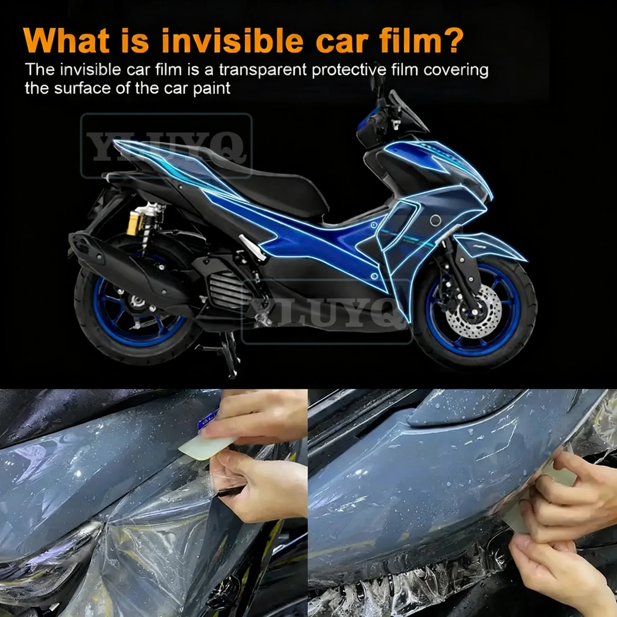 

For YAMAHA AEROX_NVX 155 2022-23 Motorcycle Fairing Protective Film TPU Paint Protection PPF Anti-scratch Accessories Protection
