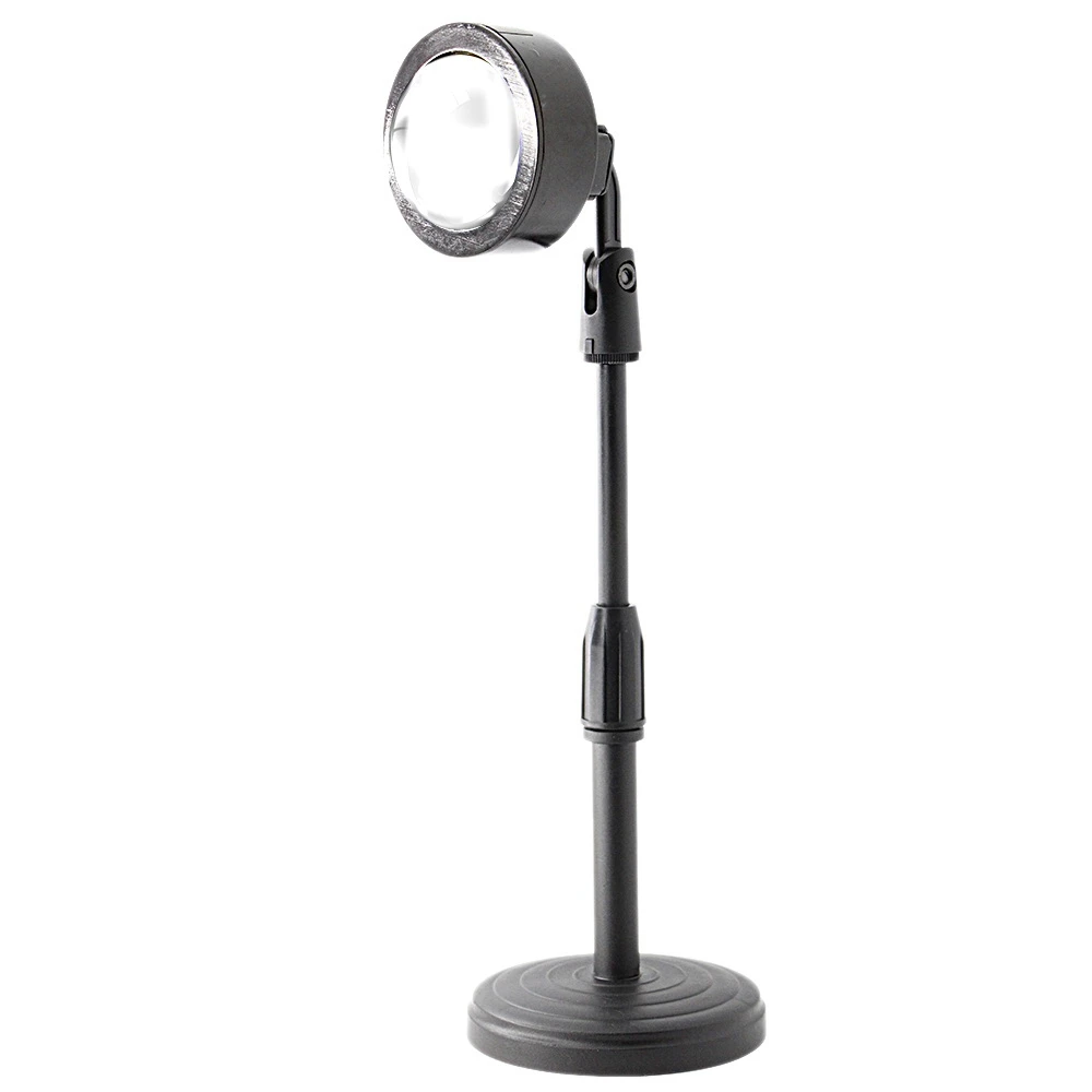 N10R-Projection Atmosphere LED Lamp Night Light,USB Projector 180 Degree Rotation Photography Lamps For Bedroom Studio