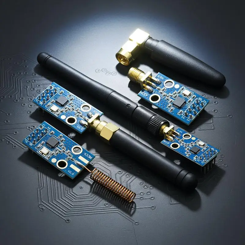 CC1101 433MHz Wireless Module With SMA Antenna Wireless Transceiver Module Increased Gain SMA Glue Rod Antenna