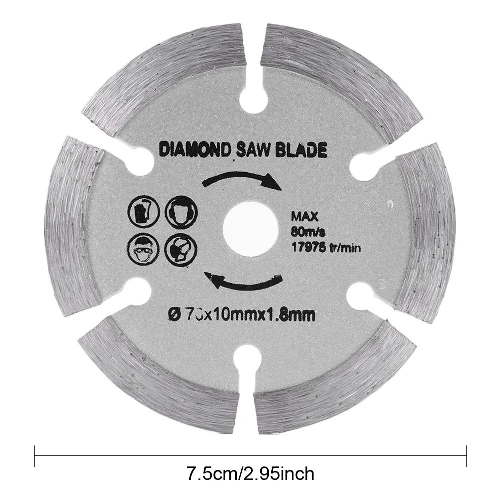 3 Inch/75mm Grinding Wheel Blade Diamond Angle Grinder Saw Blade Cutting Disc Tile Ceramic Concrete Marble Blades