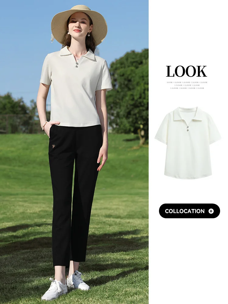 I BELIEVE YOU Black Embroidered Casual Pants Summer 2025 Elastic Waist Harun Pants High Waist Ankle-Length Trousers 2251045952