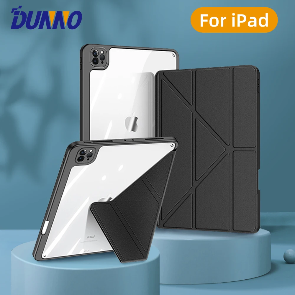 

Y-fold Case For iPad Pro 11 2nd 3rd 4th For iPad 7/8/9th 10.2 10th Generation 10.9 Air 4 Air 5 5/6th Air 2 Pro 9.7 Tablet Cover