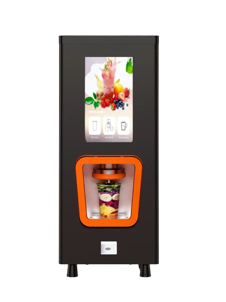 Customized Quick Smoothie Maker Fresh Fruits Blender Automatic Smoothie Machine 24/7 Convenient Store for Business