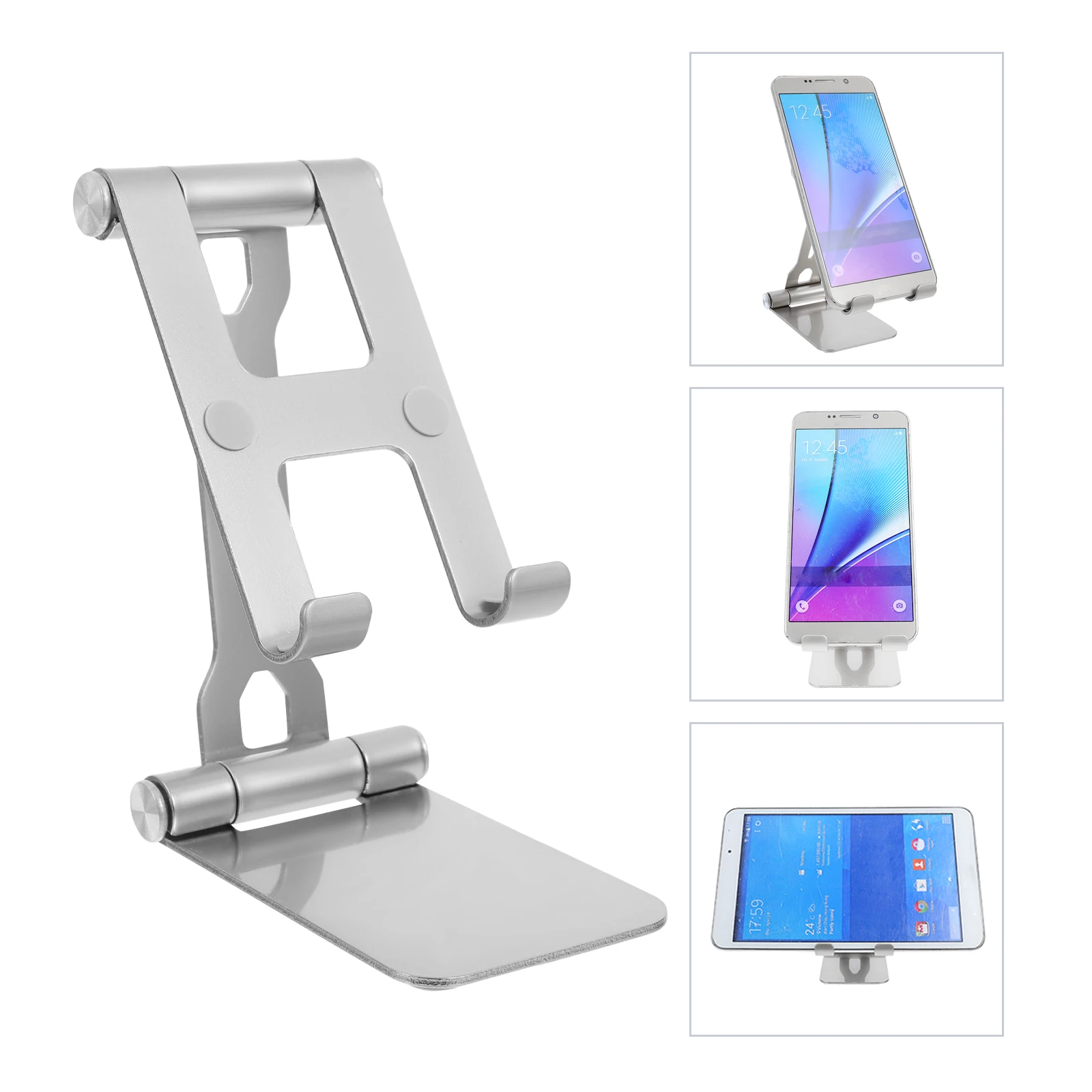 

Folding Stand Desk Cell Phone Desktop Holder Portable Cellphone Hands-free Live Streaming Travel Tablet Support
