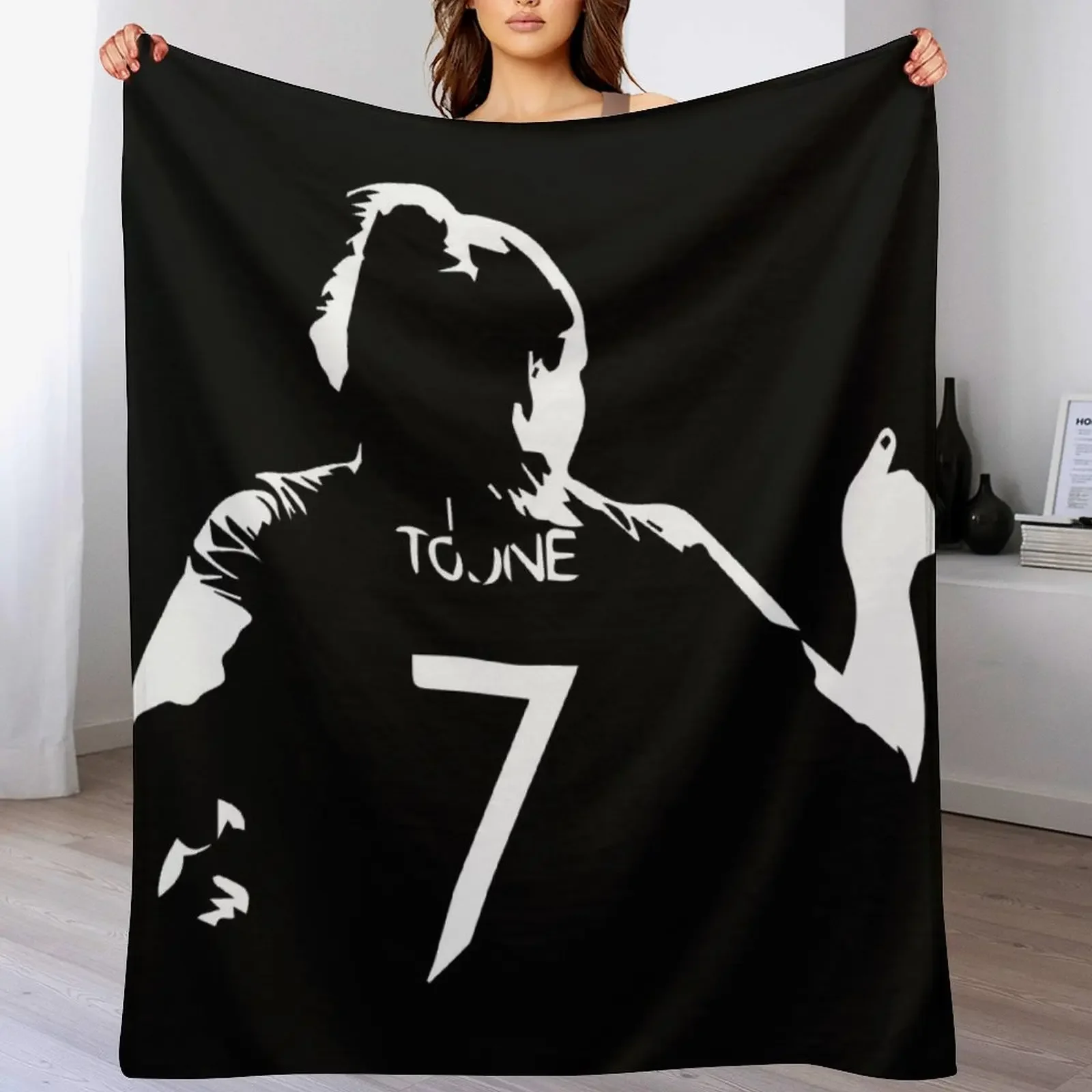 

Ella Toone football player designs Throw Blanket Color Fast Cozy Throw Blanket