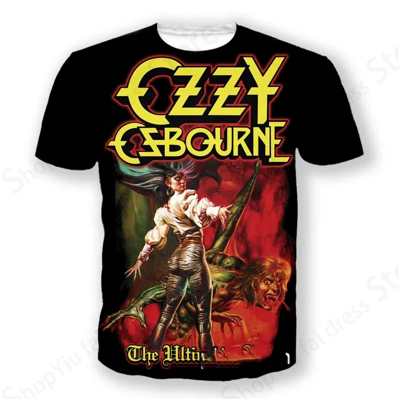 Rock Band T Shirt Ozzy Osbourne 3d Printed Tshirt Men Women Fashion T-shirt Hip Hop Tops Tees Graphic T-shirts Men Clothes Kids image 5