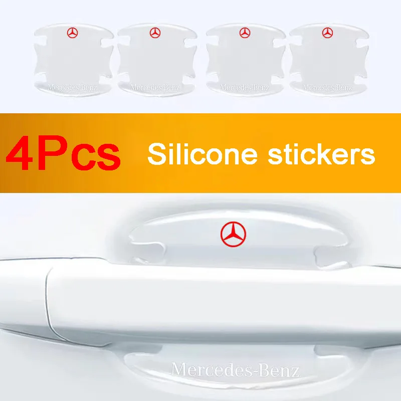 

For Mercedes Benz AMG GLA GLB GLK GLE W108 W124 W140 W168 Car Door Handle Bowl Scratch Protective Stickers Car Handle Stickers