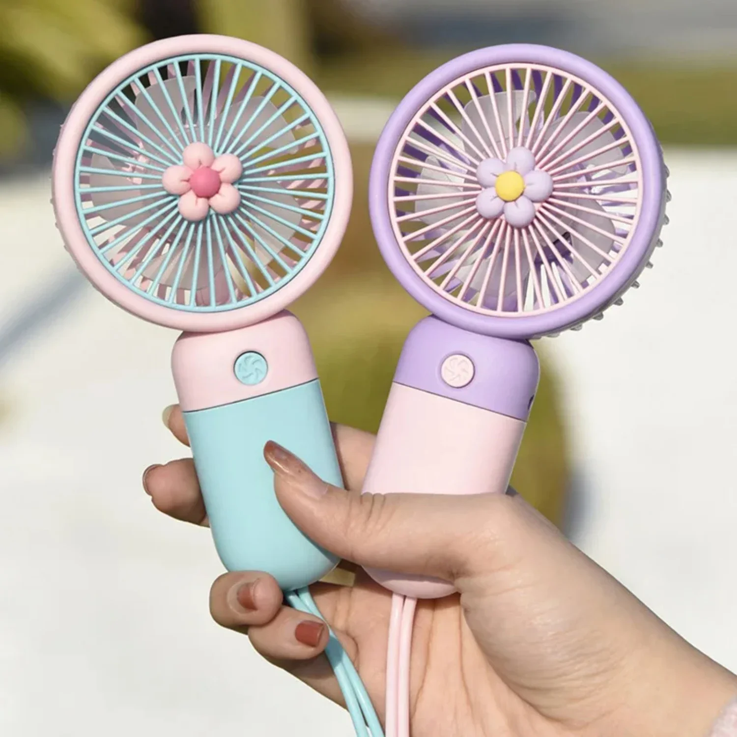 

Stay cool on-the-go with this convenient, adorable, and portable mini rechargeable USB fan. Perfect for outdoor summer activitie