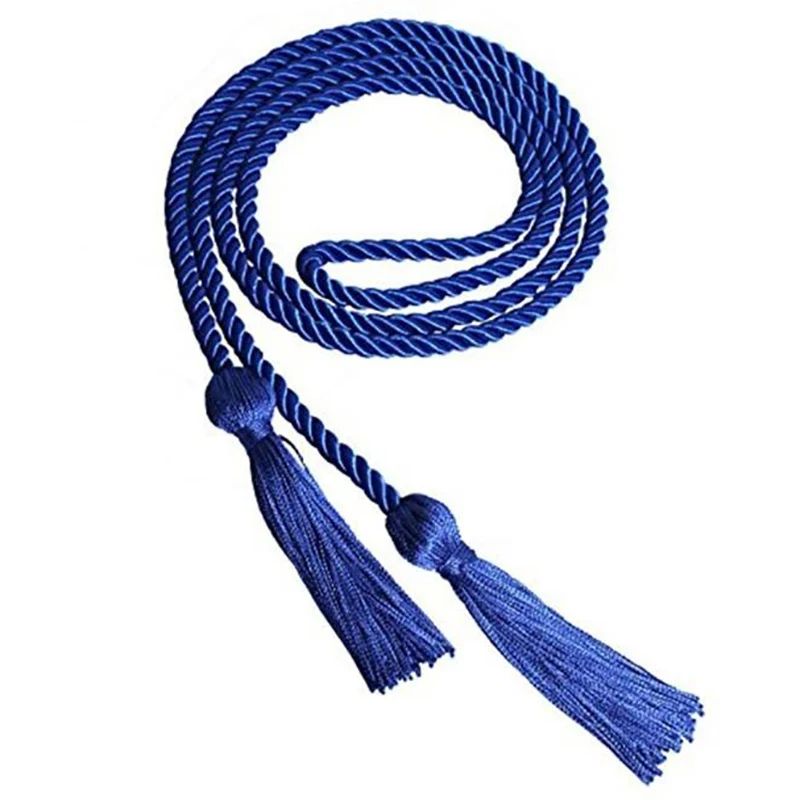 Graduation Honor Cords Craft Braided Tassels Drawstring Rope Polyester Yarn Honor Cord for Graduation Students Bachelor Gown 1Pc