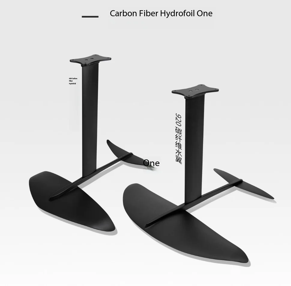 Factory Supply Carbon Hydrofoil Wing Surf Board Unpowered Thruster, Foil Board for Wing SUP Kiteboard Kite Foil
