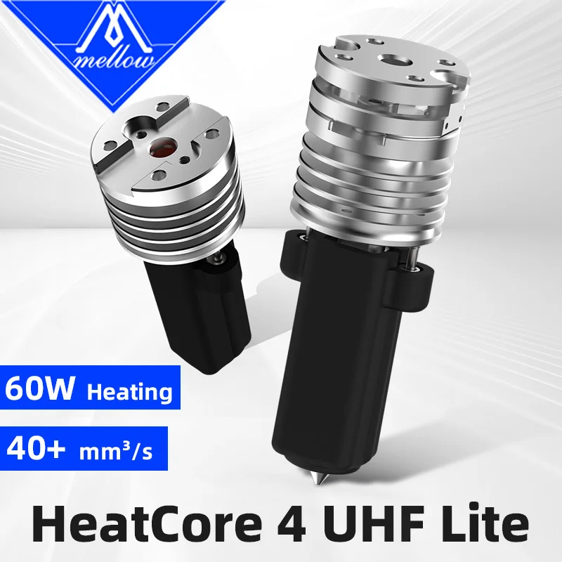 

Высокопроизводительный мягкий HeatCore 4 UHF Lite ALPS Hotend, умная нивелирующая насадка для 3D-принтера Voron Blv Vzbot Hevort DIY
