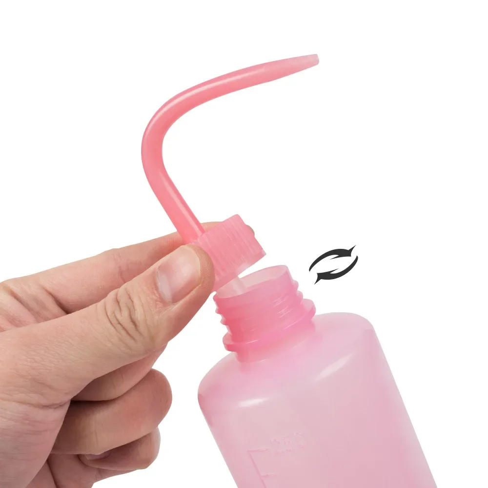 250/500ml 속눈썹 청소 세척 병 곡선 스파우트 클리너 방수 눈썹 리무버 병 속눈썹 연장 메이크업 도구