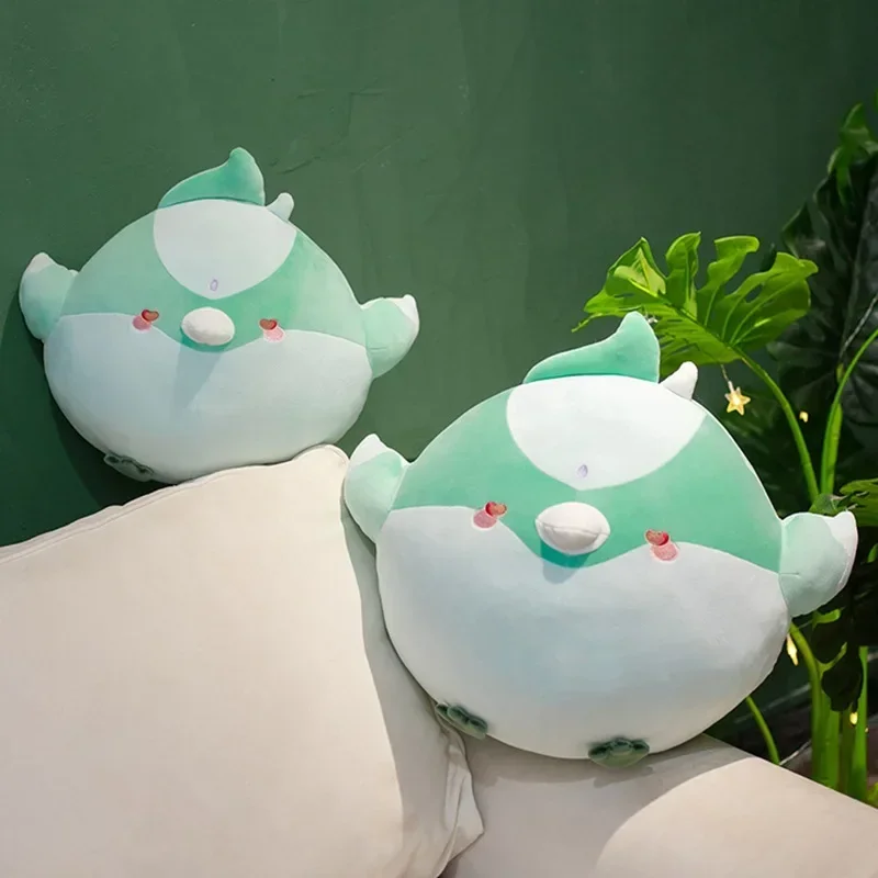 Genshin Impact Xiao Gefüllte Kissen Niedliche Anime Vogel Gefüllte Puppe Genshin Sofa Dekoratives Memory-Schaum-Kissen Weiches Rückenkissen