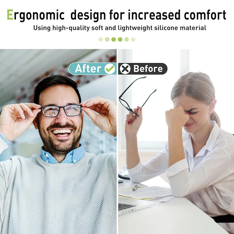 5 أزواج من وسادات الأنف المضادة للانزلاق من السيليكون الناعم، وسادات أنف للنظارات بإطار بلاستيكي للنظارات الشمسية #3