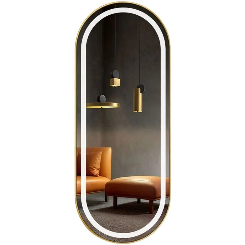

Modern, Runway High-End Art Light Emitting Diode Full Length Dressing Wall Mount, Floor Mirror