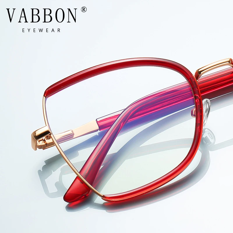 Vabbon Высококачественные модные женские ультра-прозрачные Tr с большой оправой и защитой от синего света, очки по рецепту, очки для чтения при близорукости, фотохромные очки 3158